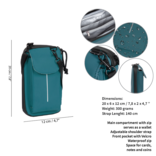 New Rebels ® Mart Water-Repellent Phone Bag Petrol