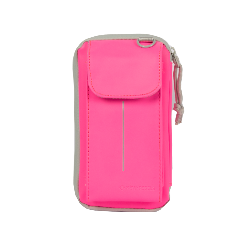 New Rebels Mart Cincinnati Neon Pink Phonepocket Water Repellent