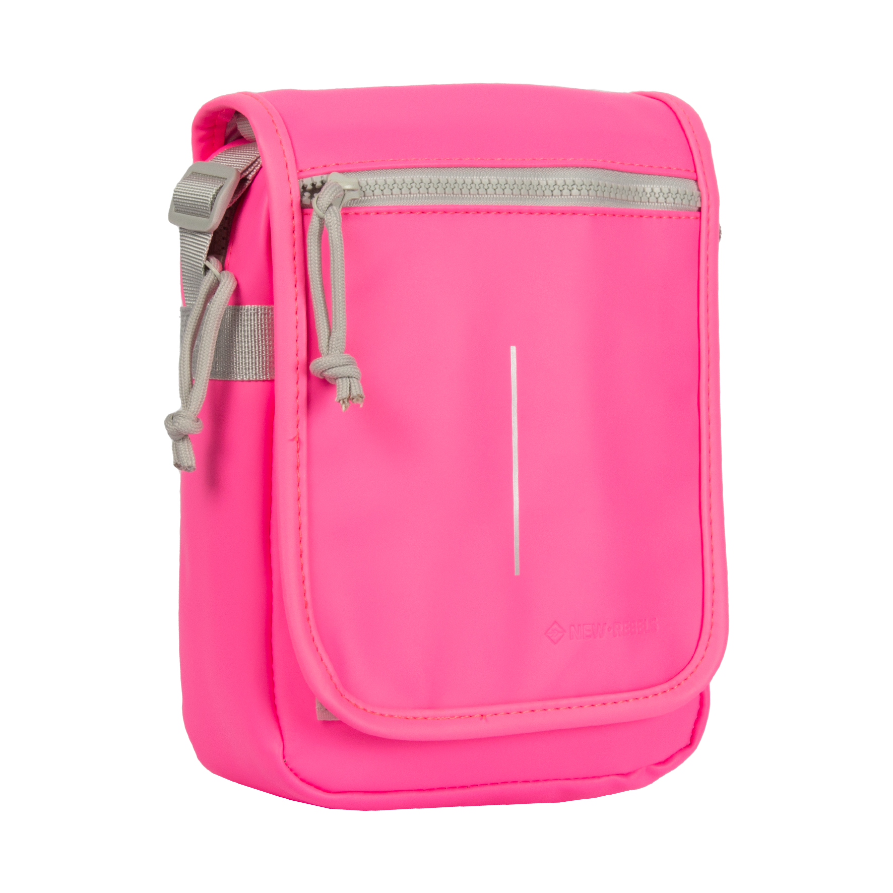 New Rebels ® Mart - Small - Flap - Schoudertas - Crossbody tas - Pink Neon