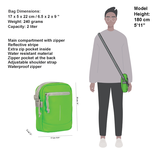 New Rebels Mart Columbus Neon Green Shoulder Bag Water Repellent