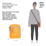 New Rebels Mart Columbus Neon Orange Shoulder Bag Water Repellent