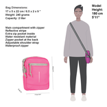 New Rebels Mart Columbus Neon Pink Shoulder Bag Water Repellent