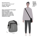 New Rebels New Rebels ® Mart - Schoudertas - Crossbody tas -  Top Zip - Antraciet