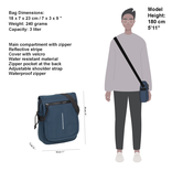 New Rebels ® Mart - Small - Flap - Shoulderbag - Crossbody bag - Navy Blue