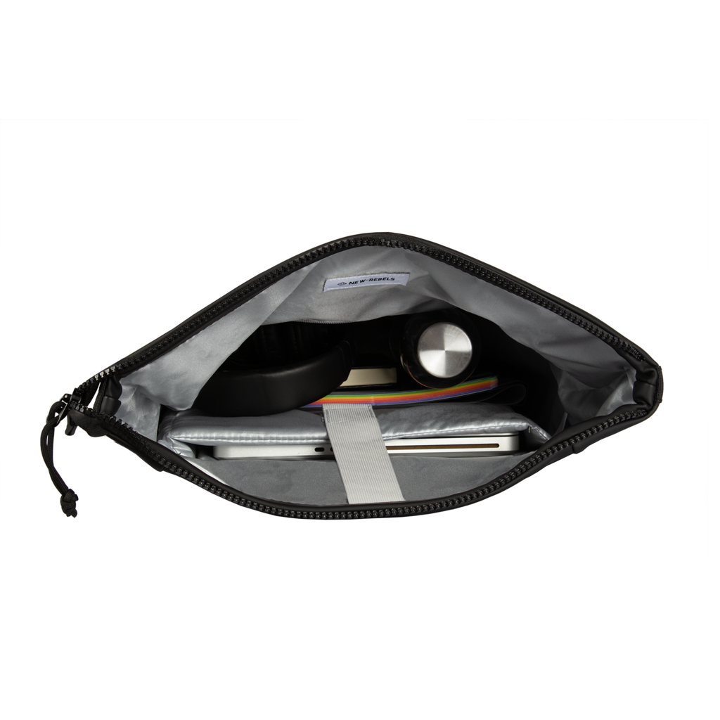 New Rebels New Rebels Mart New York Black 21L Backpack Rolltop Water Repellent Laptop 15.6"