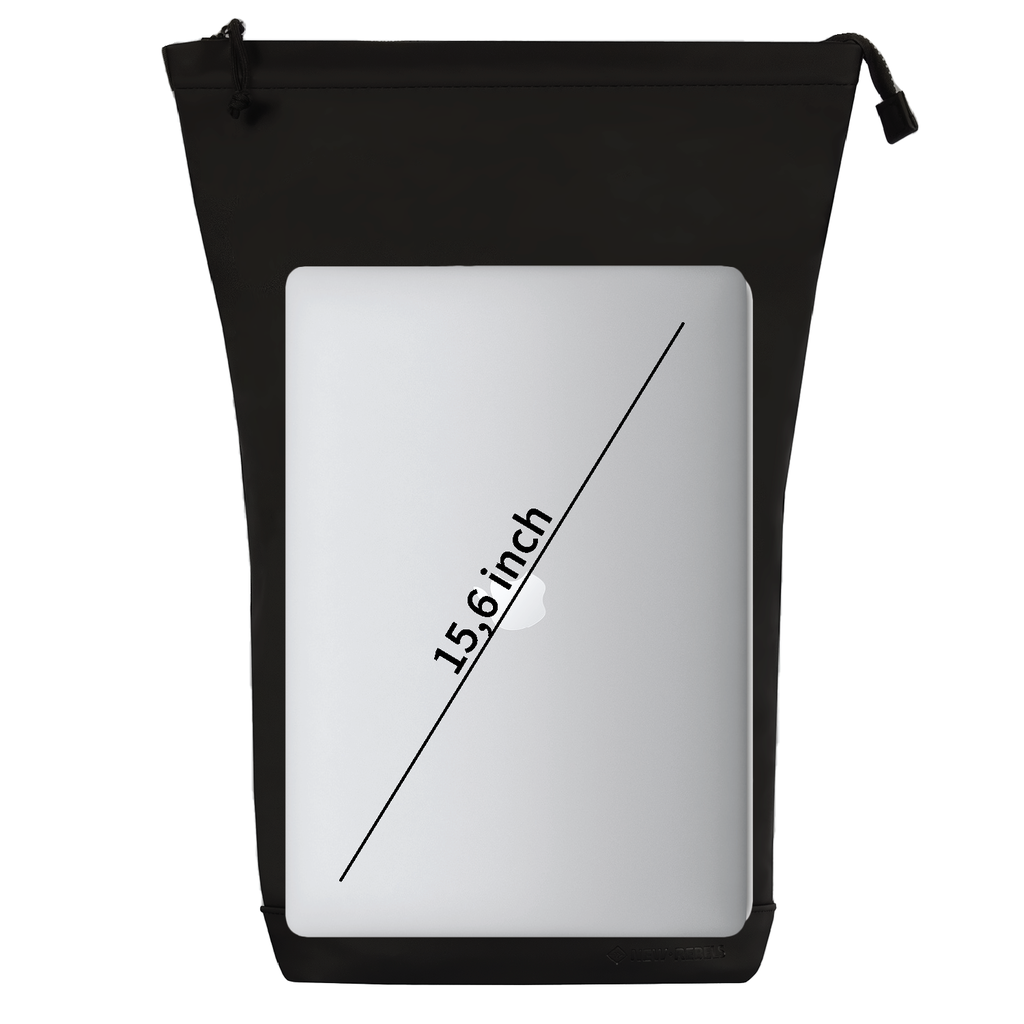 New Rebels New Rebels Mart New York Black 21L Backpack Rolltop Water Repellent Laptop 15.6"