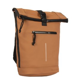 New Rebels New Rebels Mart New York Cognac 21L Rugtas Rolltop Waterafstotend Laptop 15.6"