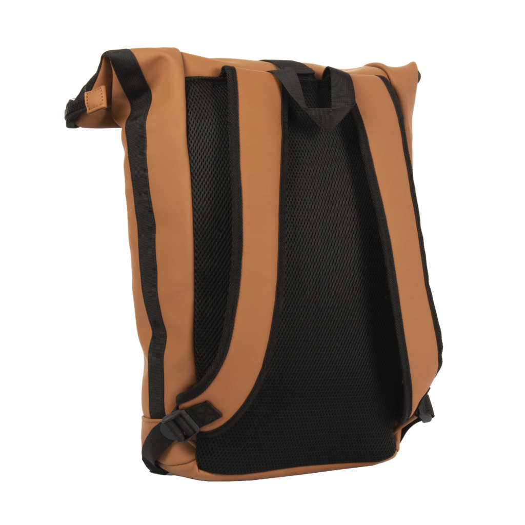 New Rebels  Mart New York Cognac 19L Rucksack Rolltop Wasserabweisend Laptop 15.6