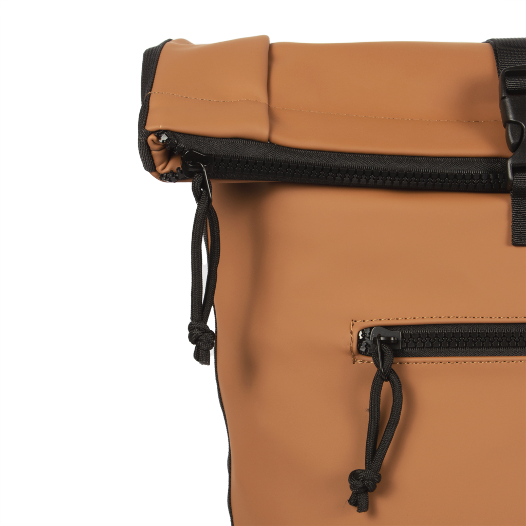 New Rebels New Rebels Mart New York Cognac 21L Backpack Rolltop Water Repellent Laptop 15.6"