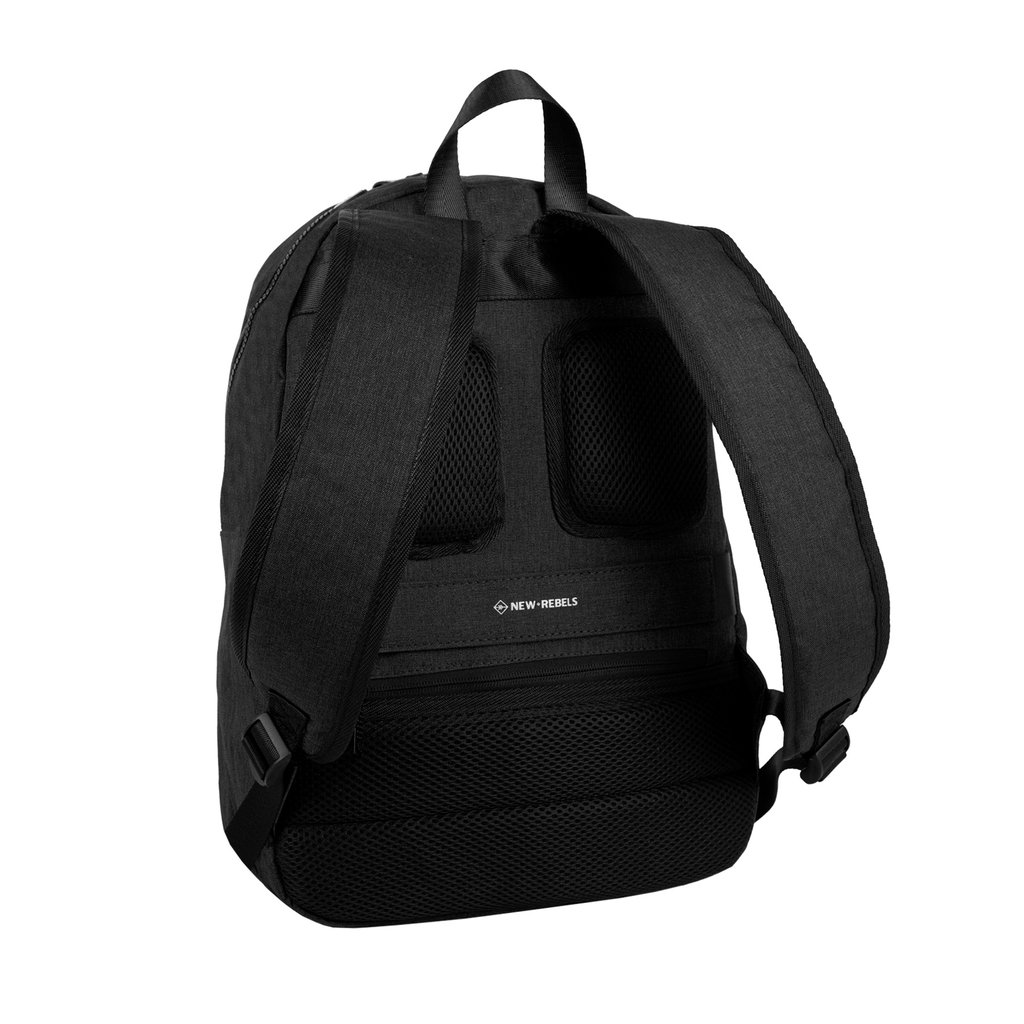 New Rebels New Rebels Boyan New Orleans Zwart 17L Rugzak Gerecycled Nylon