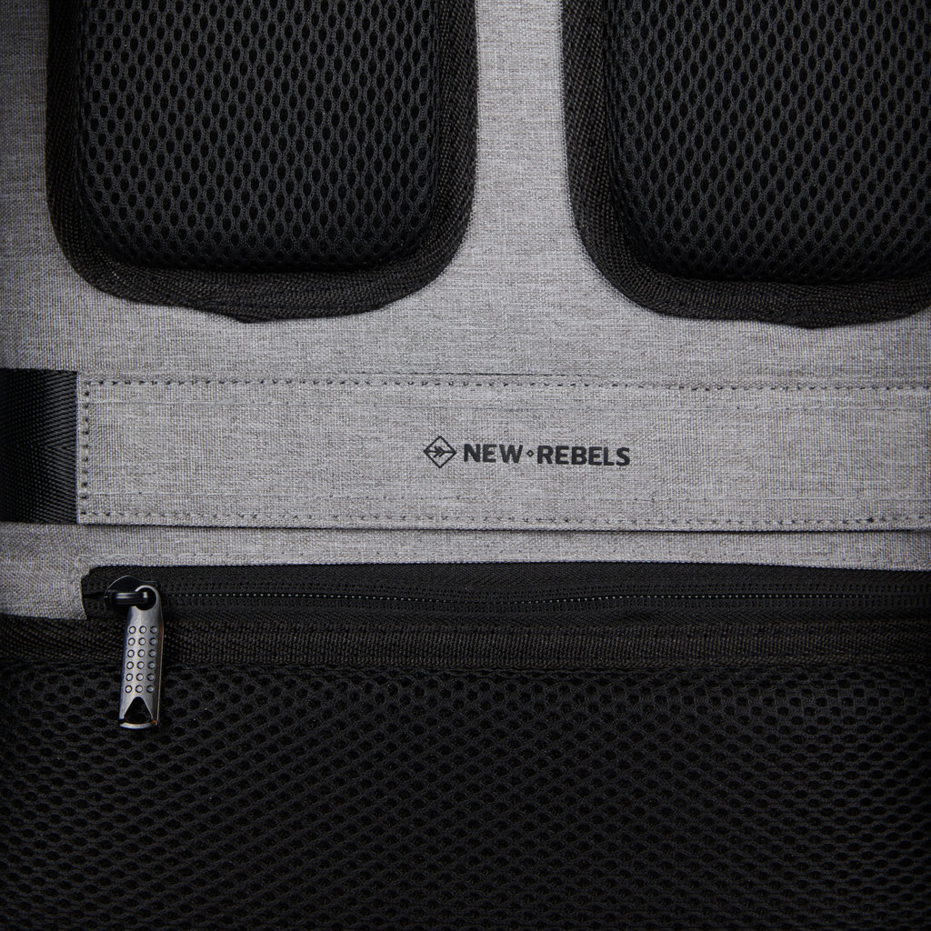 New Rebels New Rebels Boyan  New York Grijs 19L Rolltop Rugzak Gerecycled Nylon