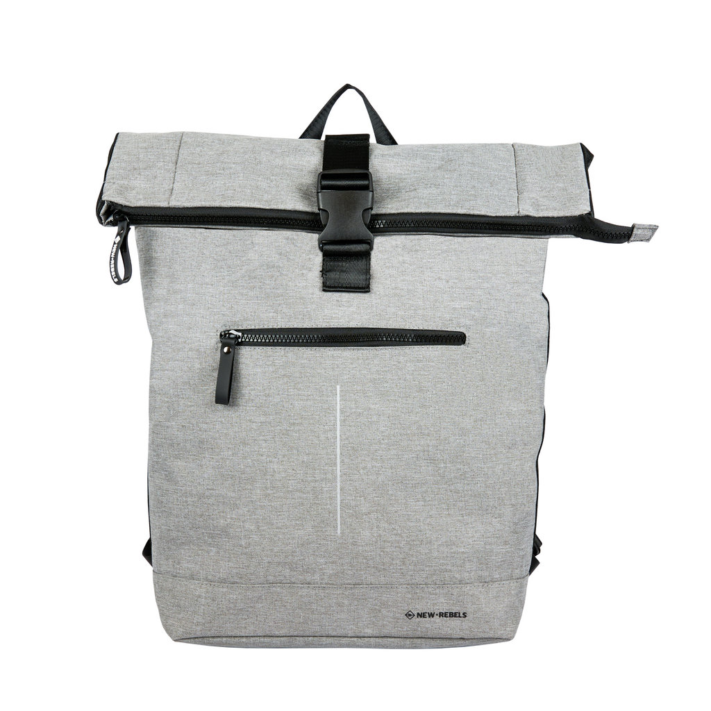 New Rebels Boyan  New York Grey 19L Rolltop Backpack Recyled Nylon