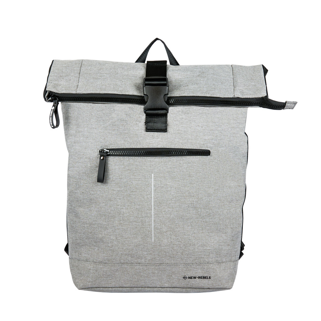 New Rebels New Rebels Boyan  New York Grey 19L Rolltop Backpack Recyled Nylon