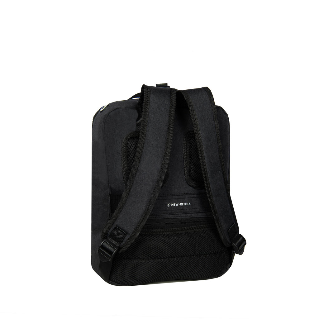 New Rebels Boyan Chicago Schwarz 9L Rucksack Recyceltes Nylon