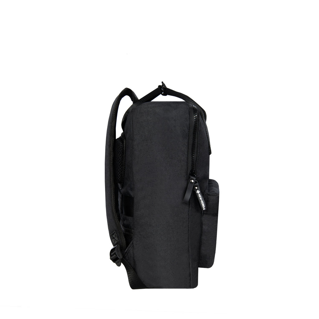 New Rebels Boyan Chicago Schwarz 9L Rucksack Recyceltes Nylon