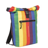 New Rebels New Rebels ® Mart - Rolltop - Rugzak - Waterafstotend  - Regenboog - Rainbow - Large II - Rugtas