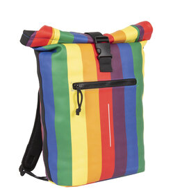 New Rebels New Rebels ® Mart - Rolltop - Rugzak - Waterafstotend  - Regenboog - Rainbow - Large II - Rugtas