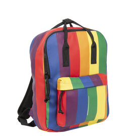 New Rebels Mart Chicago 18L Regenbogen Rucksack Wasserabweisend Laptop 13"