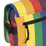 New Rebels New Rebels Mart Bronx Regenboog 8L A4 Schoudertas met Flapover Waterafstotend