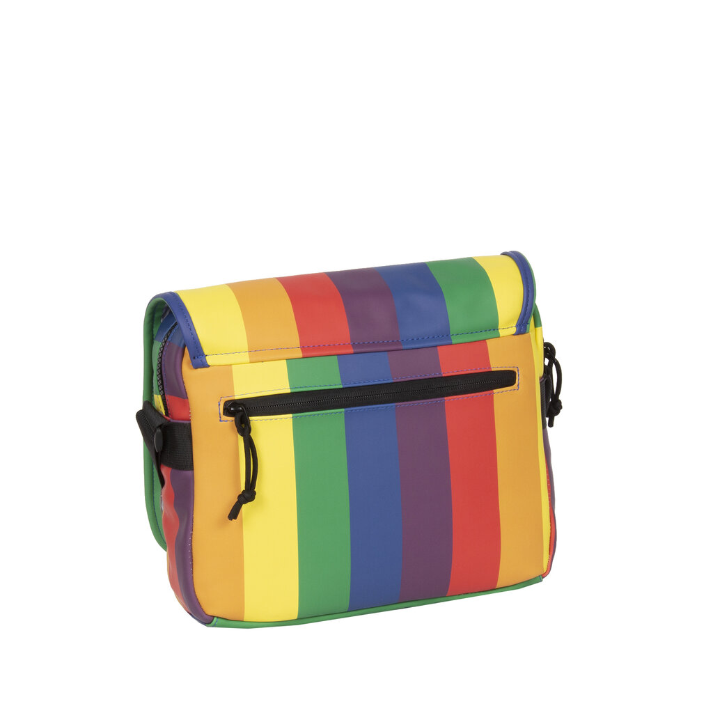 New Rebels New Rebels Mart Bronx Regenboog 8L A4 Schoudertas met Flapover Waterafstotend