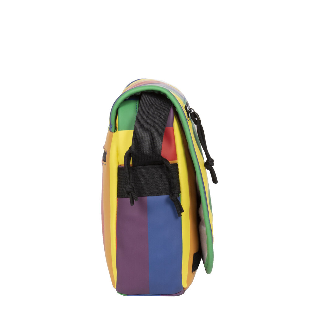 New Rebels New Rebels Mart Bronx Regenboog 8L A4 Schoudertas met Flapover Waterafstotend