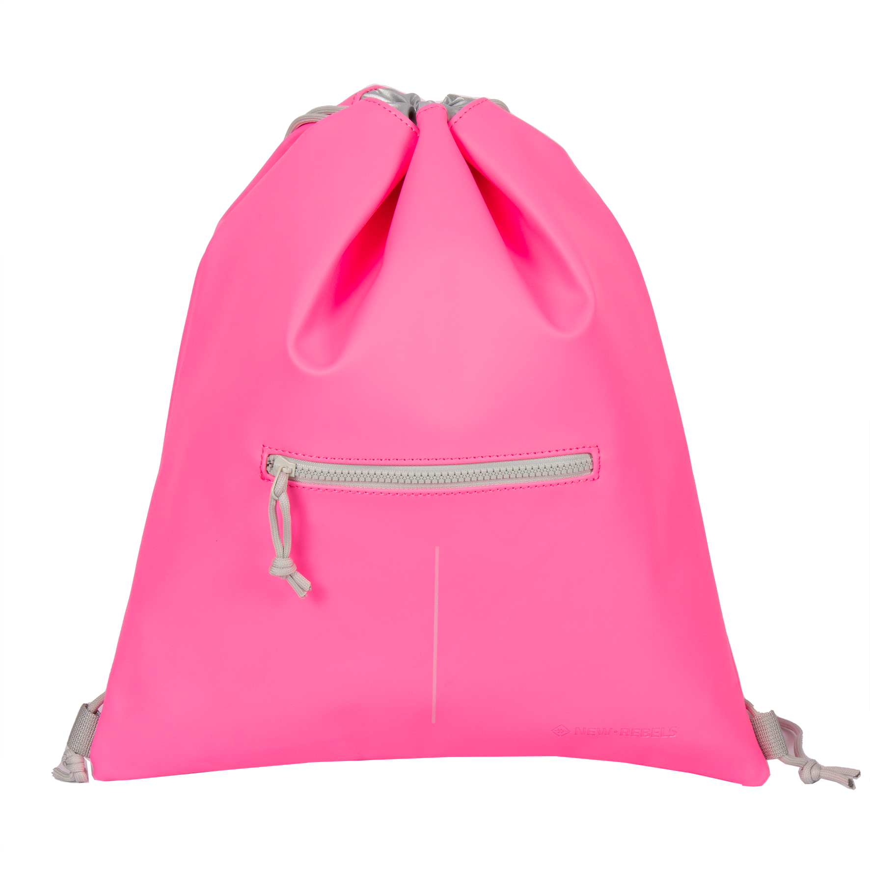 New Rebels ® Schoenentas Zwemtas Gymtas 3L Polyurethaan Neon Roze