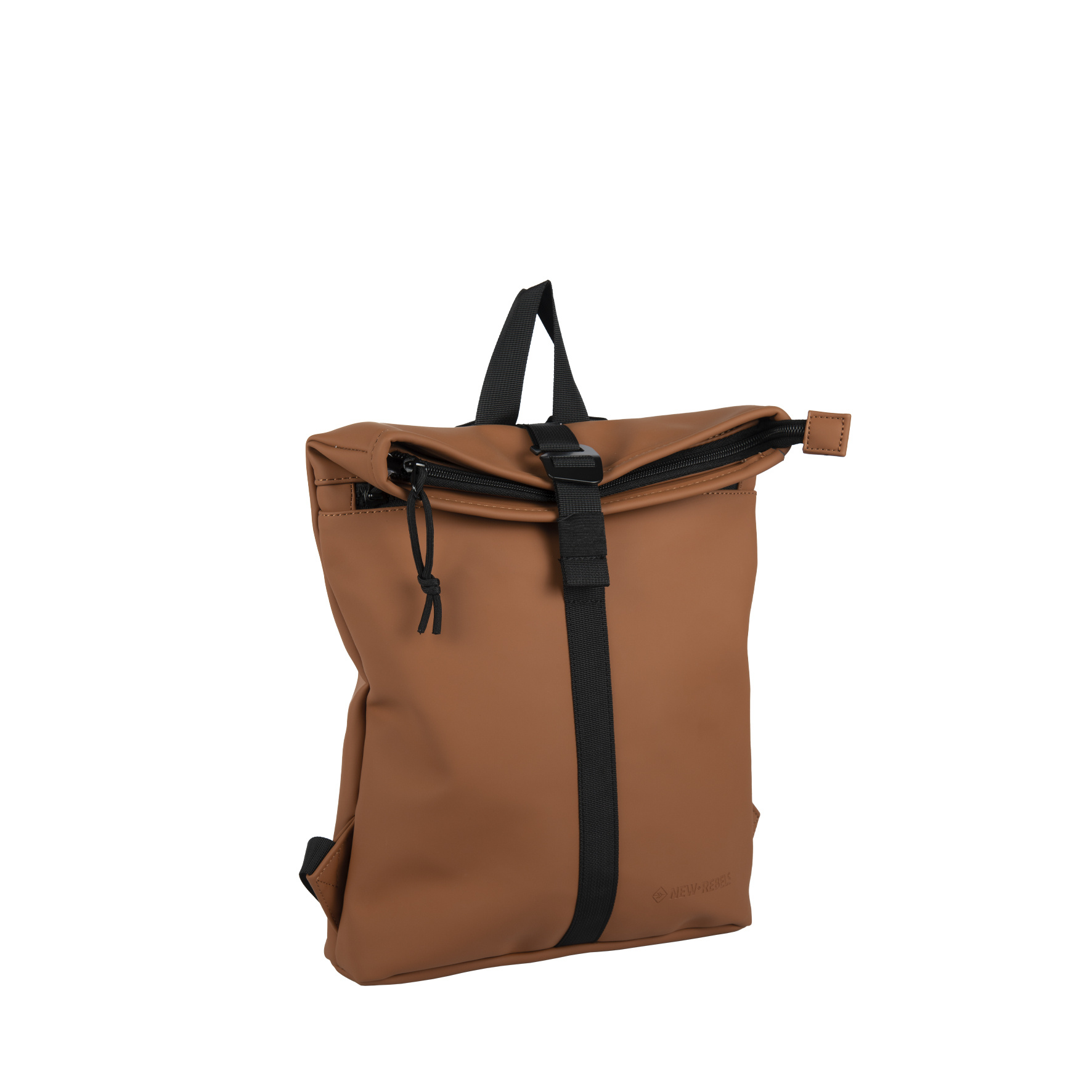 New Rebels Mart Los Angeles Cognac 7L Rolltop Rugzak Waterafstotend
