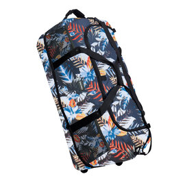 New Rebels Cranford Newark Flower Roll-Up Reisetasche mit 2 Rollen - 110L erweiterbare Tasche mit Griffen und Reißverschluss - leicht