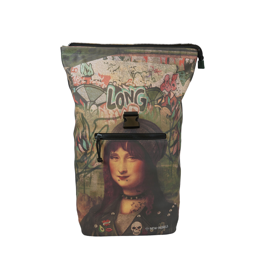New Rebels New Rebels - Mart Art Backpack 21L Mona Lisa Water Repellent