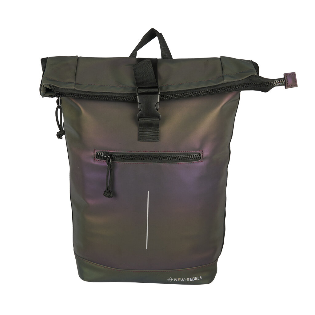 New Rebels New Rebels Reflect New York Two Tone 21L Rolltop Backpack Water Repellent Laptop 15.6"