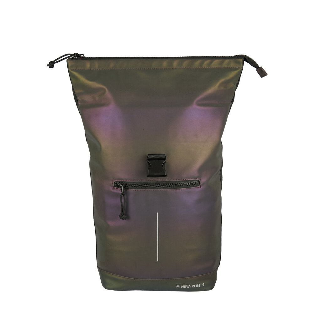 New Rebels New Rebels Reflect New York Two Tone 21L Rolltop Backpack Water Repellent Laptop 15.6"
