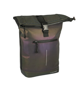 New Rebels New Rebels Reflect New York Two Tone 21L Rolltop Backpack Water Repellent Laptop 15.6"