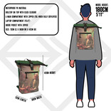 New Rebels New Rebels  - Mart Art Rugtas 16L Melkmeisje Waterafstotend