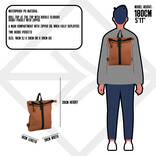 New Rebels New Rebels Mart Los Angeles Cognac 7L Rolltop Rucksack Wasserabweisend