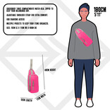 New Rebels New Rebels Mart Fargo Neon Pink Crossbody Bag Water Repellent