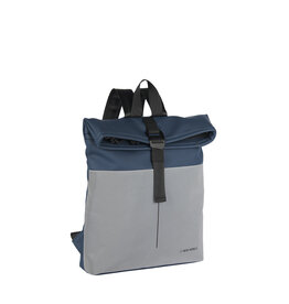 New Rebels New Rebels Bowie Los Angeles Marineblau 9L Rucksack Rolltop Reflektion Wasserabweisend