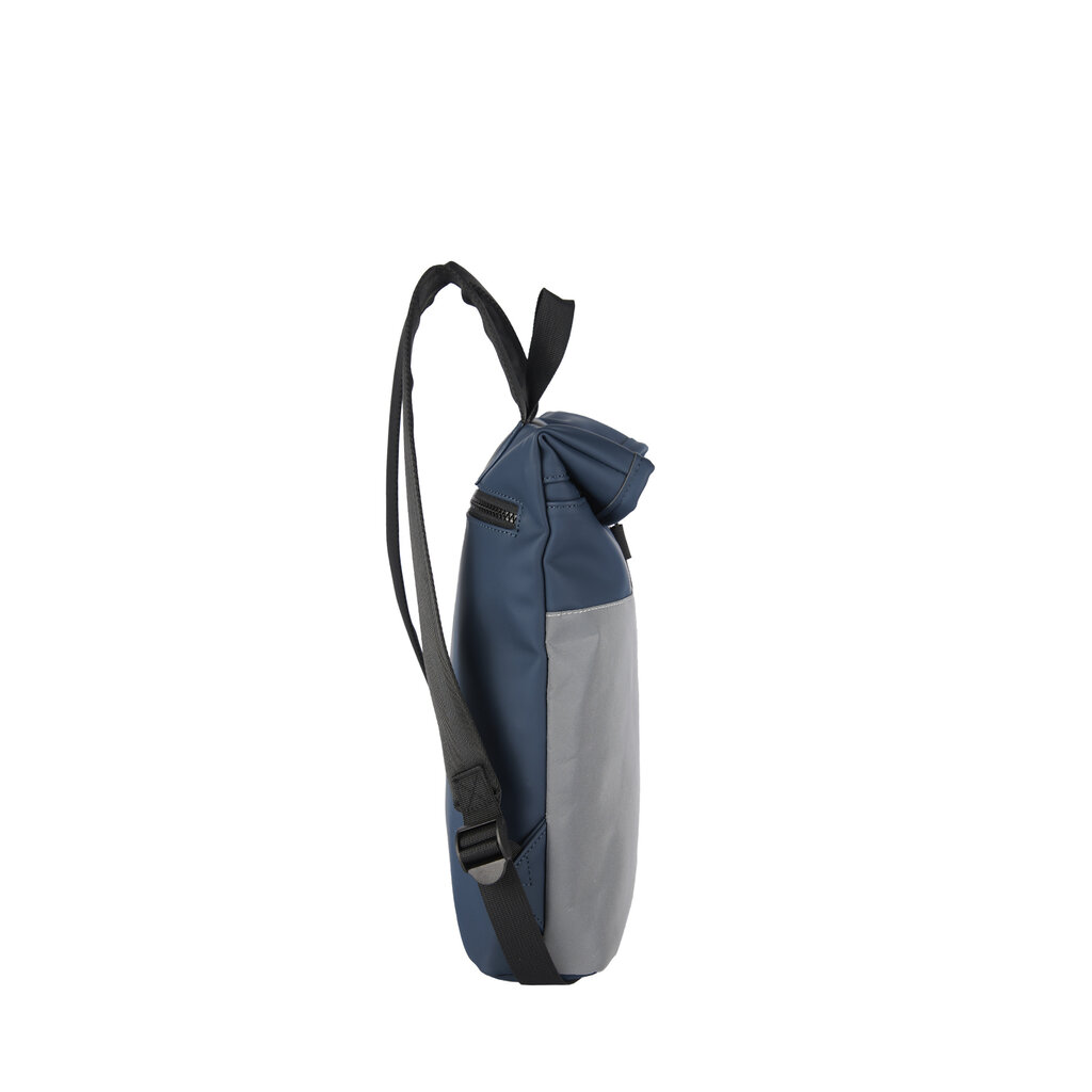 New Rebels New Rebels Bowie Los Angeles Marineblau 9L Rucksack Rolltop Reflektion Wasserabweisend