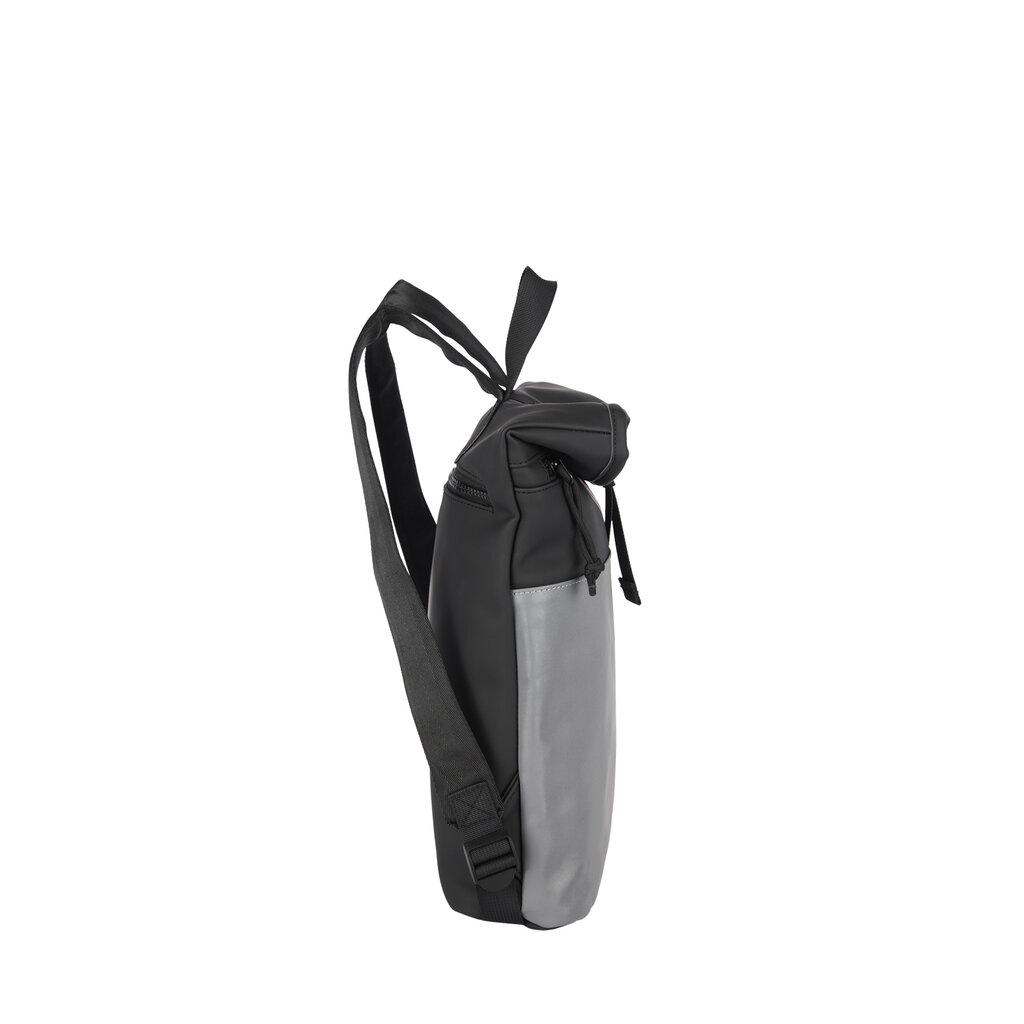 New Rebels New Rebels Bowie Los Angeles Black 9L Backpack Rolltop Reflective Water Repellent