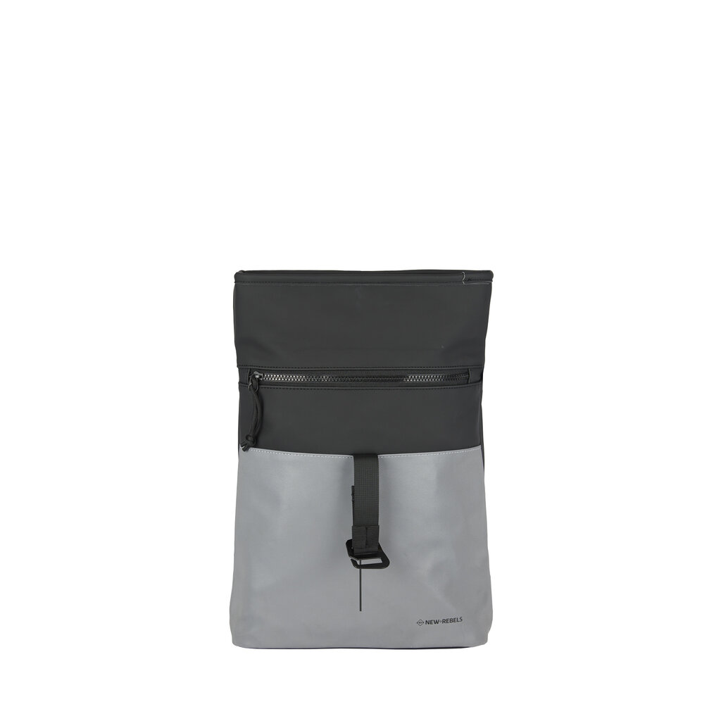New Rebels Bowie Los Angeles Zwart 9L Rugtas Rolltop Reflectie Waterafstotend