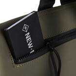 New Rebels Bowie Los Angeles Olive Green 9L Backpack Rolltop Reflective Water Repellent