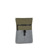 New Rebels Bowie Los Angeles Olive Green 9L Backpack Rolltop Reflective Water Repellent