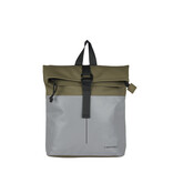 New Rebels Bowie Los Angeles Olive Green 9L Backpack Rolltop Reflective Water Repellent