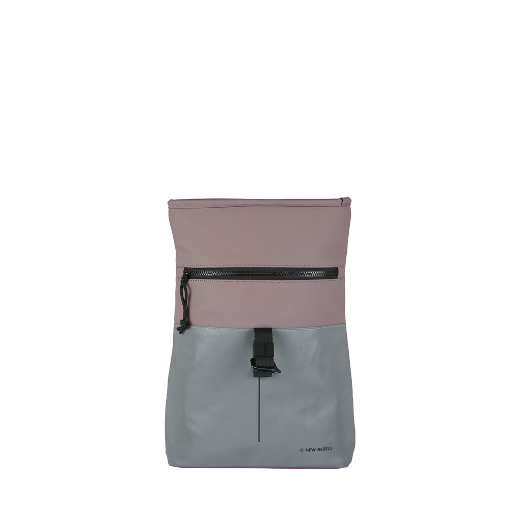New Rebels Bowie Los Angeles Oudpaars 9L Rugtas Rolltop Reflectie Waterafstotend