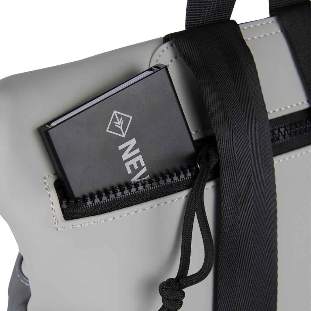 New Rebels Bowie Los Angeles Light Gray 9L Backpack Rolltop Reflective Water Repellent