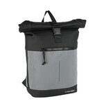 New Rebels New Rebels Bowie New York Zwart 21L Rugzak Rolltop Reflectie Waterafstotend Laptop 15.6"