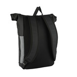 New Rebels New Rebels Bowie New York Black 21L Backpack Rolltop Reflective Water Repellent Laptop 15.6"