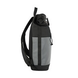 New Rebels New Rebels Bowie New York Schwarz 21L Rucksack Rolltop Reflektion Wasserabweisend Laptop 15.6"