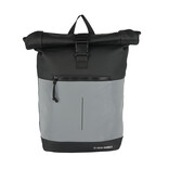 New Rebels New Rebels Bowie New York Schwarz 21L Rucksack Rolltop Reflektion Wasserabweisend Laptop 15.6"