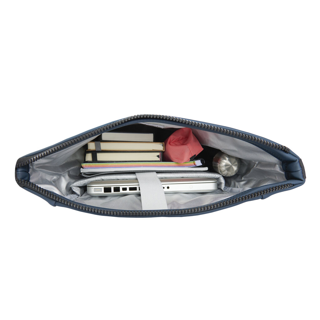 New Rebels New Rebels Bowie New York Navy 21L Rugzak Rolltop Reflectie Waterafstotend Laptop 15.6"