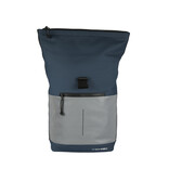 New Rebels New Rebels Bowie New York Navy 16L Rucksack Rolltop Wasserabweisend Laptop 15.6